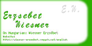 erzsebet wiesner business card